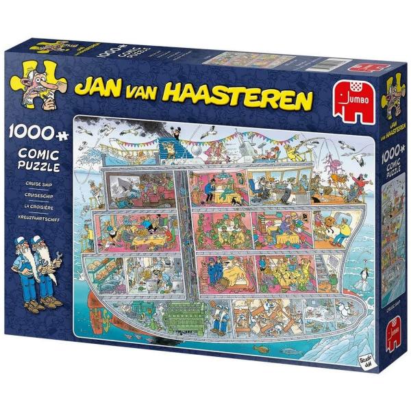 1000 pieces puzzle: Jan Van Haasteren: Cruise ship - Diset-20021