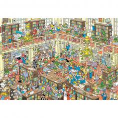 Puzzle 2000 pièces : Jan Van Haasteren - La bibliothèque