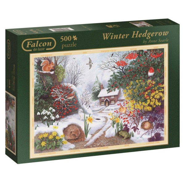 Puzzle 500 pièces : Winter Hedgerow - Diset-11094
