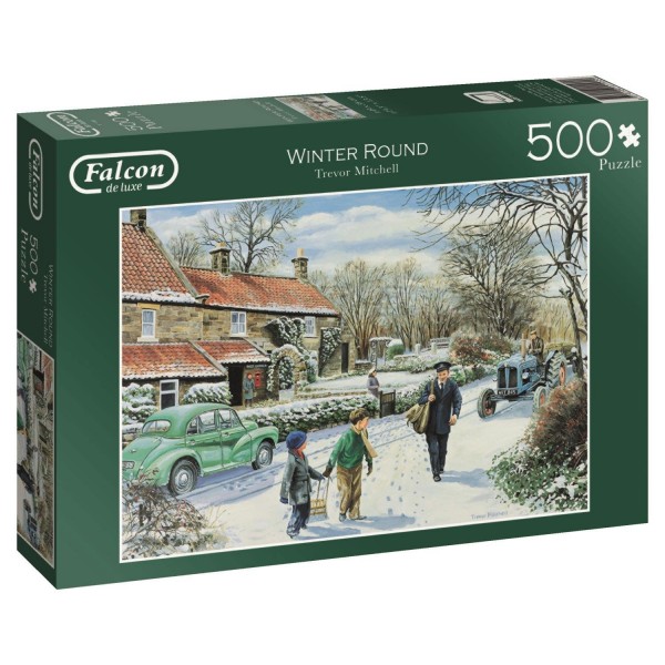 Puzzle 500 pièces Falcon de luxe : Winter Round - Diset-11100