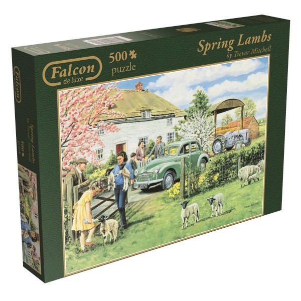 Puzzle 500 pièces : Spring Lambs - Diset-11072