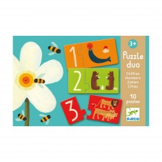 10 x 2 piece puzzle - Duochiffres 