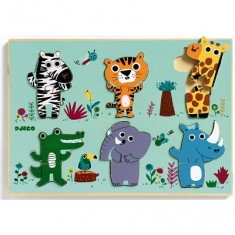 12-piece wooden insert - Cuckoo jungle