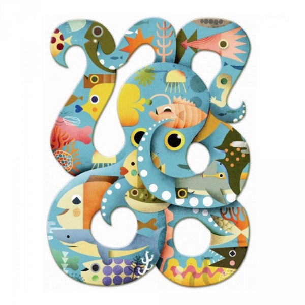350 piece puzzle: Octopus  - Djeco-DJ07651