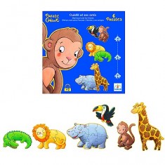 38 piece puzzle - 6 puzzles: Marmoset and his friends 