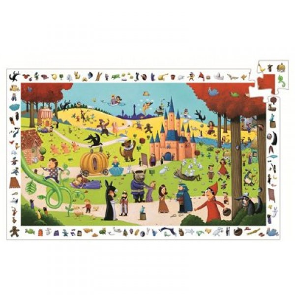 54-teiliges Puzzle - Poster und Beobachtungsspiel: Tales - Djeco-DJ07561