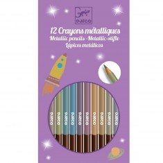 8 crayons métalliques