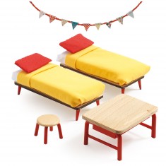 Accessoire maison de poupées : La chambre des enfants
