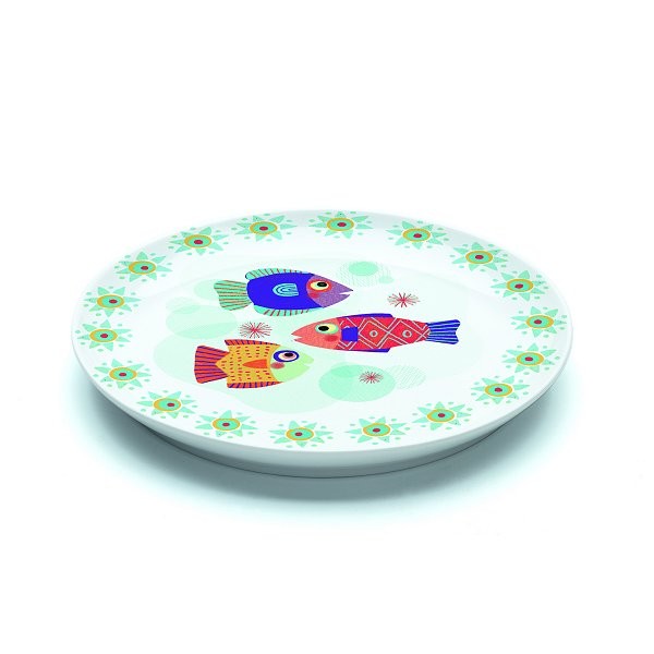 Assiette plate en porcelaine Pain d'épices : 20.5 cm - Djeco-DD02402