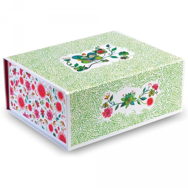 Boîte de rangement fleurie pour chambre Jade - Djeco-DD03224