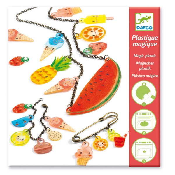 Creative magic plastic jewelry set: Sour delicacies - Djeco-DJ09497