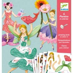 Creative puppet coloring set: Fairies