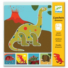 Dinosaurs stencil x5