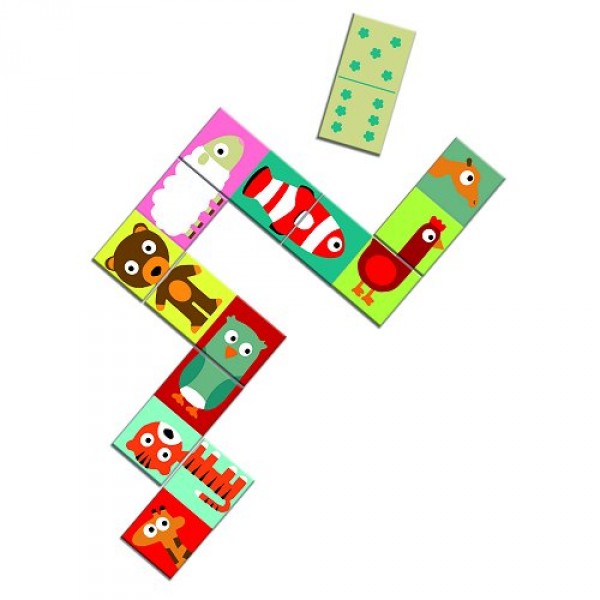 Domino: Animo-puzle - Djeco-DJ08165