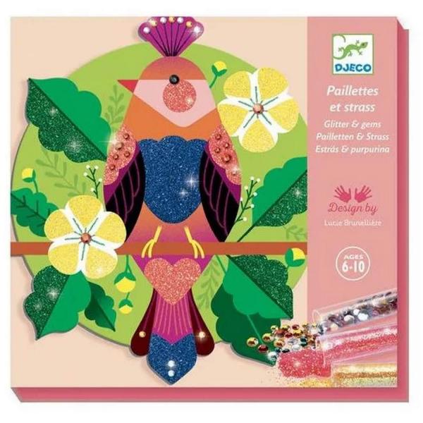 Glitter and rhinestone painting: Paradisio - Djeco-DJ09522