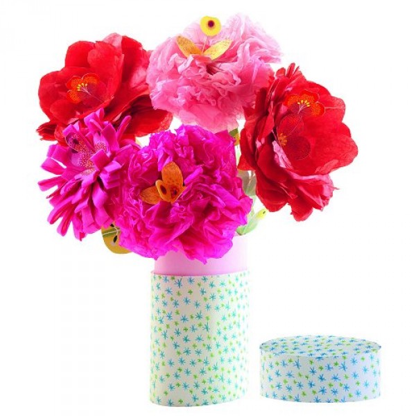 Kit de fabrication de décorations Fleurs en papier de soie : Eugénie - Djeco-DJ09440