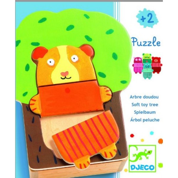 Cuddly Tree Puzzle Wooden djecopieces: Cuddly Tree  - Djeco-DJ01681