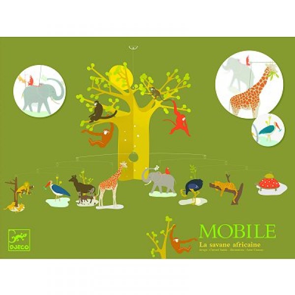 Mobile afrikanische Savanne - Djeco-DD04300