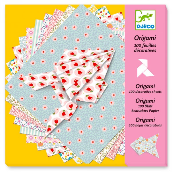 Origami : 100 feuilles décoratives - Djeco-DJ08770