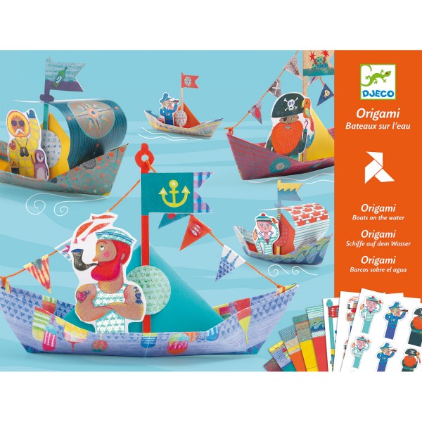 Origami-Set: Boote auf dem Wasser - Djeco-DJ08779
