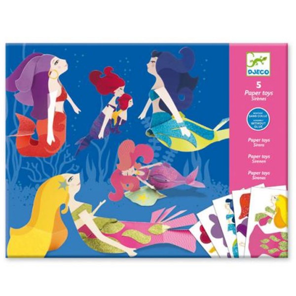Paper Toy : Les sirènes - Djeco-DJ09703
