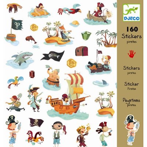 Pirate Stickers - Djeco-DJ08839