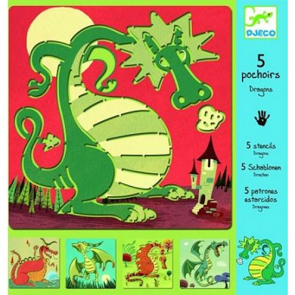 Pochoirs Dragons - Djeco-DJ08856