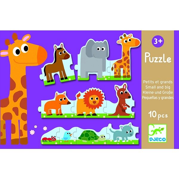 Puzzles de 10 piezas: jóvenes y mayores  - Djeco-DJ08167