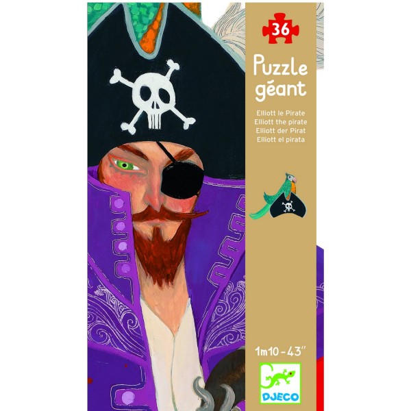 Puzzle 36 pièces géant - Elliott le Pirate - Djeco-07128