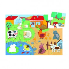 Puzzle gigante de 20 piezas - Tactiloferme