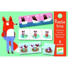Puzzle trio histoires : 8 puzzles de 3 pièces