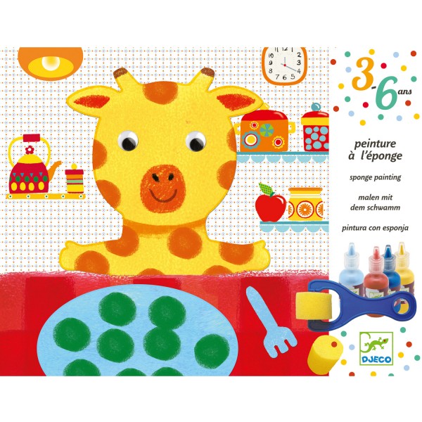 Sponge painting: The adventures of the cuddly toys - Djeco-DJ09880