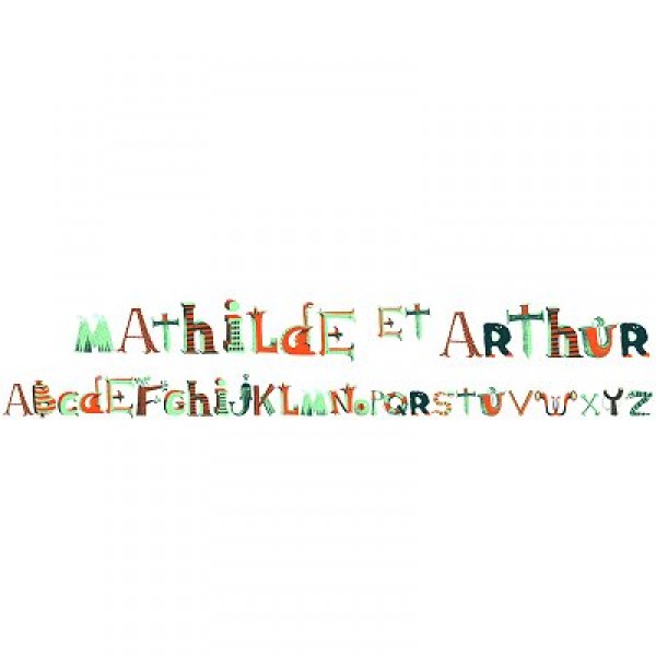 Stickers repositionnables : L'alphabet des pirates - Djeco-DD04530