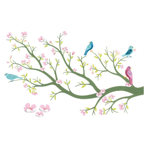 Stickers muraux 3D : Cerisier en fleurs - Djeco-DD05001