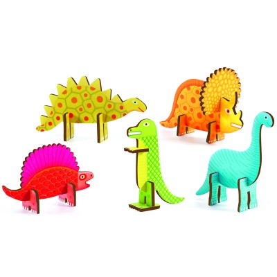 Structu-puzzle Dino : 17 pièces - Djeco-01601
