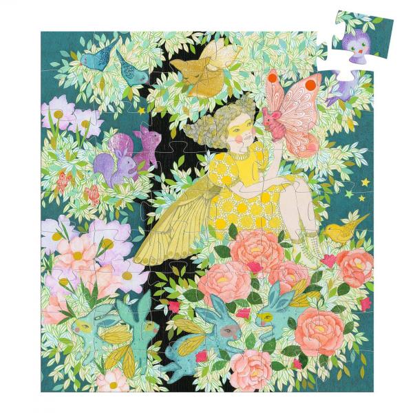 Puzzles Silueta - El árbol de Flora - 54 piezas - Djeco-DJ07292