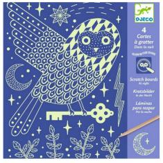 Phosphorescent scratch cards: Into the night