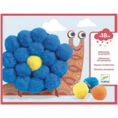 Silhouettes and pompoms box: Soft animals