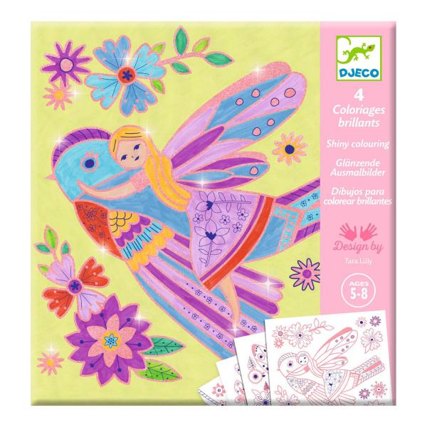 Brilliant coloring pages: Little wings - Djeco-DJ09696