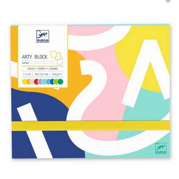 Arty block - Colored paper - Djeco-DJ08788