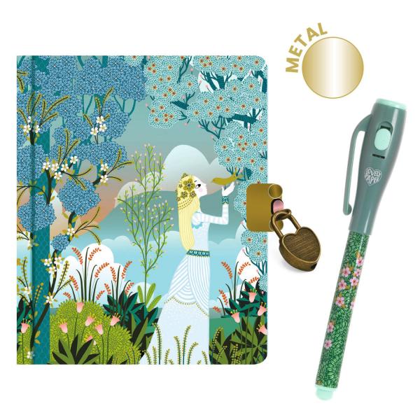 Cuaderno secreto y marcador mágico Charlotte - Djeco-DD03652