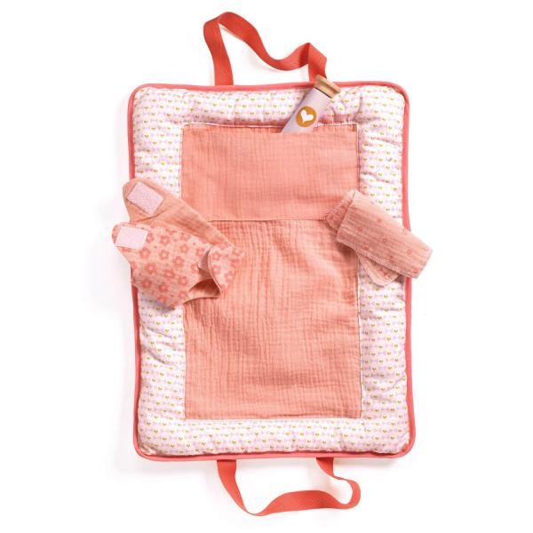 Doll accessories: Pink Peak diaper bag - Djeco-DJ07850