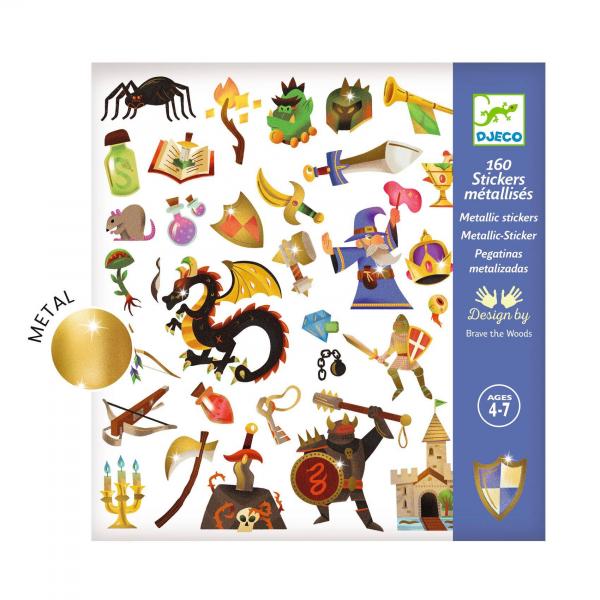 STICKERS : Médiéval fantastique   - Djeco-DJ09277