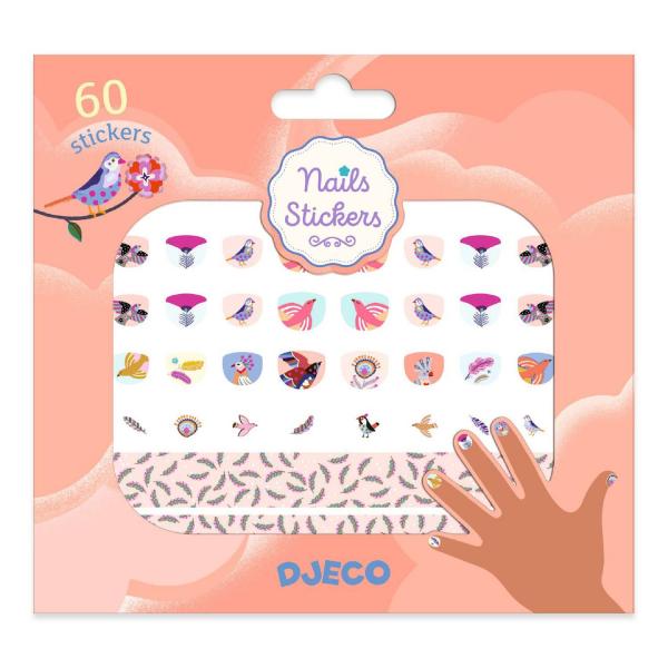 Stickers pour ongles : Plumes - Djeco-DJ09239