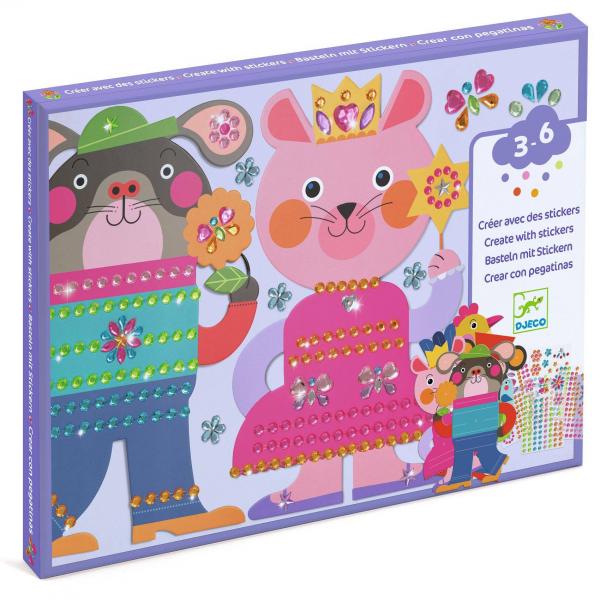 STICKERS - Sparkly Animals - Djeco-DJ00090