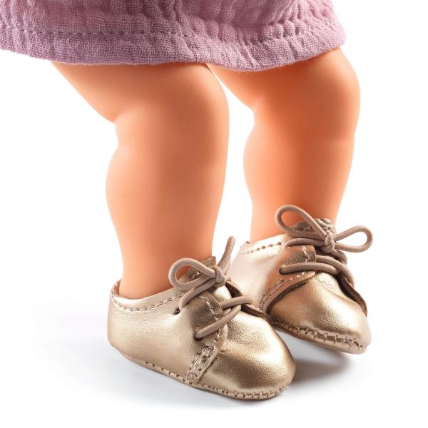 Clothing for Poméa doll: Golden shoes - Djeco-DJ07887