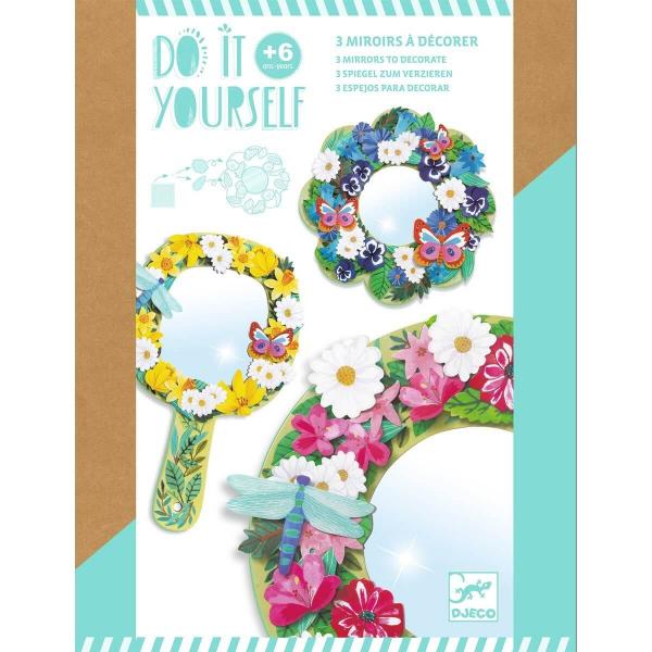 3 mirrors to decorate: Douceur Florale - Djeco-DJ07908