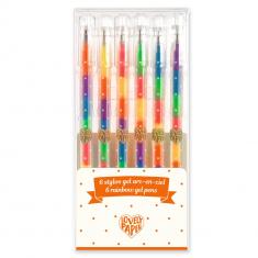 6 Gel Pens: Rainbow