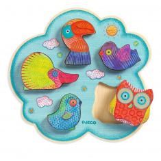 5-piece wooden interlocking puzzle: Toucanco