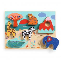 6-piece wooden puzzle: Savana Story